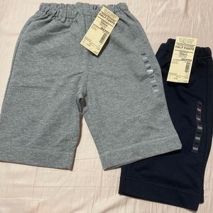 NWT 3-4T Muji organic cotton mix boy half pants X2